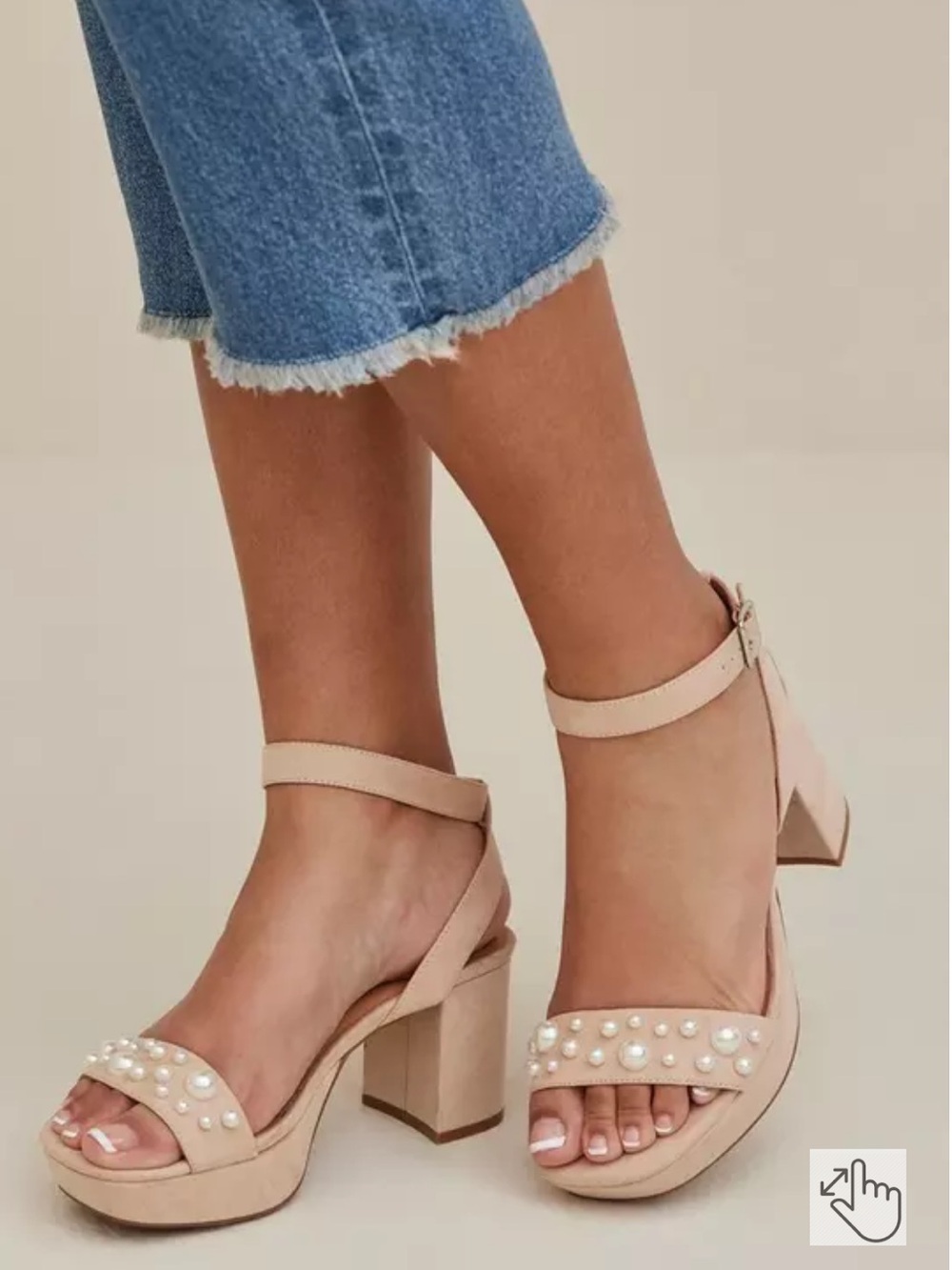 Torrid Pearl Strap Platform Heel